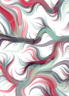 Abstract chaotic waves, flowing Pattern, vector illustration