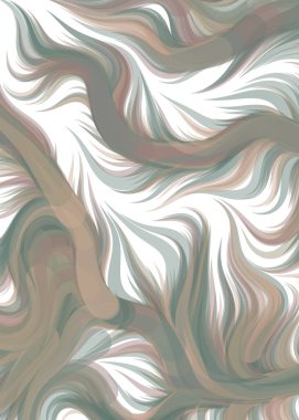 Abstract chaotic waves, flowing Pattern, vector illustration