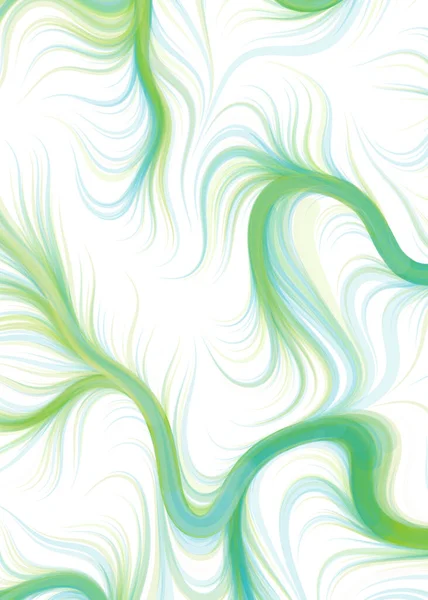 Abstract Chaotic Waves Flowing Pattern Vector Illustration —  Vetores de Stock