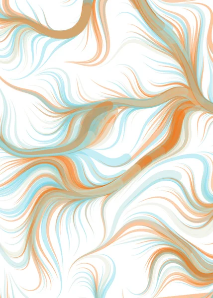 Abstract Chaotic Waves Flowing Pattern Vector Illustration — Stok Vektör