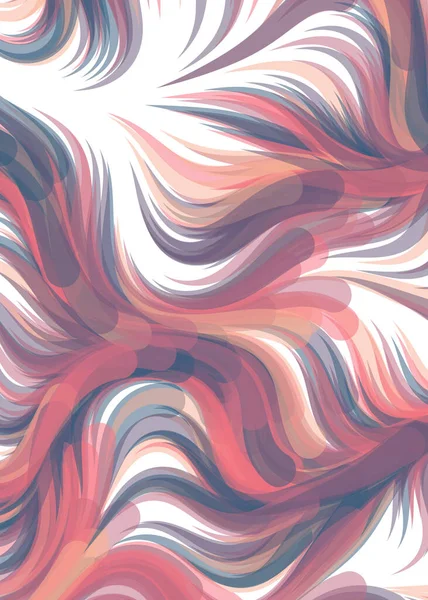Abstract Chaotic Waves Flowing Pattern Vector Illustration — стоковый вектор