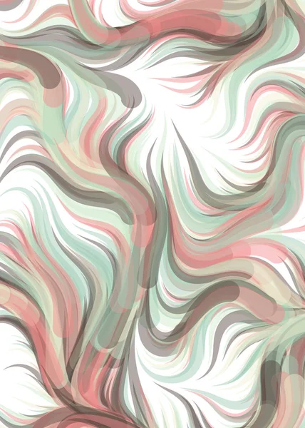 Abstract Chaotic Waves Flowing Pattern Vector Illustration — Stok Vektör