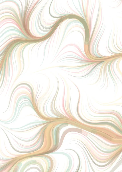 Abstract Chaotic Waves Flowing Pattern Vector Illustration — Vettoriale Stock