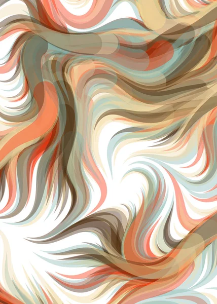Abstract Chaotic Waves Flowing Pattern Vector Illustration — Stockvektor