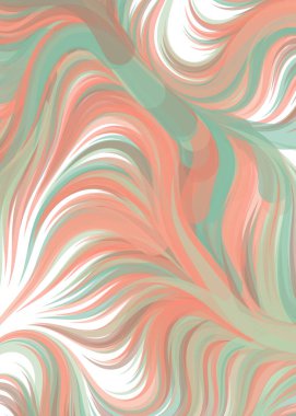 Abstract chaotic waves, flowing Pattern, vector illustration