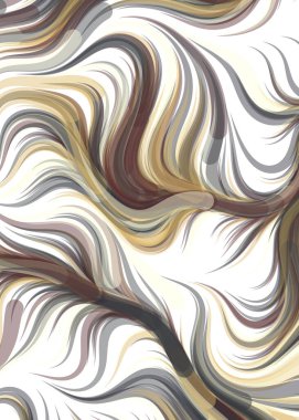 Abstract chaotic waves, flowing Pattern, vector illustration