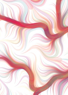 Abstract chaotic waves, flowing Pattern, vector illustration