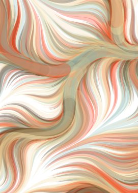 Abstract chaotic waves, flowing Pattern, vector illustration