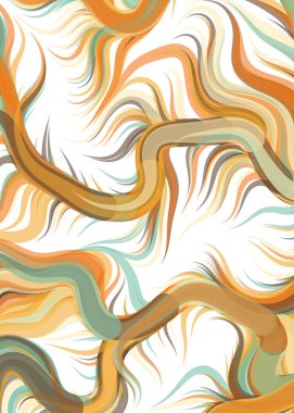 Abstract chaotic waves, flowing Pattern, vector illustration