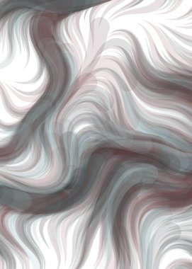 Abstract chaotic waves, flowing curve Pattern, vector illustration