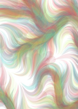 Abstract chaotic waves, flowing curve Pattern, vector illustration