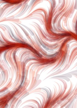Abstract chaotic waves, flowing curve Pattern, vector illustration