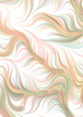 Abstract chaotic waves, flowing curve Pattern, vector illustration