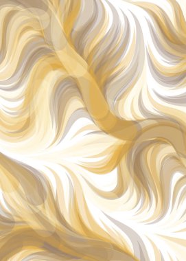 Abstract chaotic waves, flowing curve Pattern, vector illustration