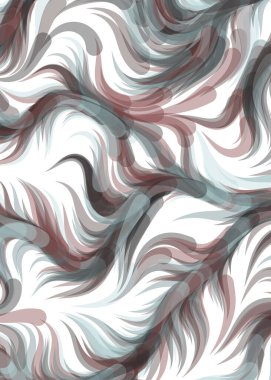 Abstract chaotic waves, flowing curve Pattern, vector illustration