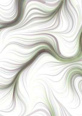 Abstract chaotic waves, flowing curve Pattern, vector illustration