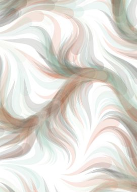 Abstract chaotic waves, flowing curve Pattern, vector illustration