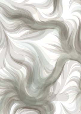 Abstract chaotic waves, flowing curve Pattern, vector illustration