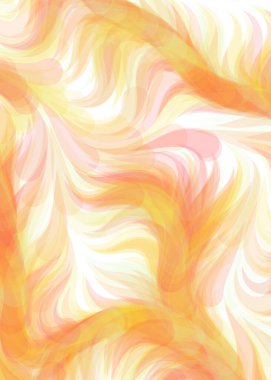 Abstract chaotic waves, flowing curve Pattern, vector illustration