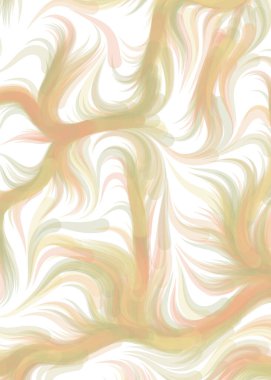 Abstract chaotic waves, flowing curve Pattern, vector illustration