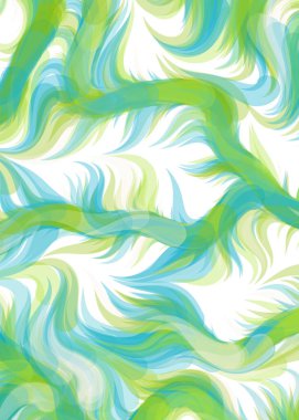 vector illustration, Abstract chaotic waves, flowing curve background
