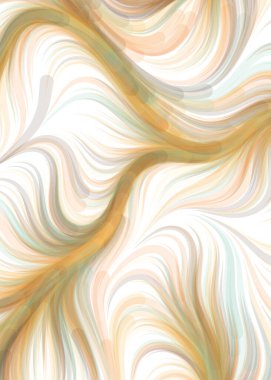 vector illustration, Abstract chaotic waves, flowing curve background