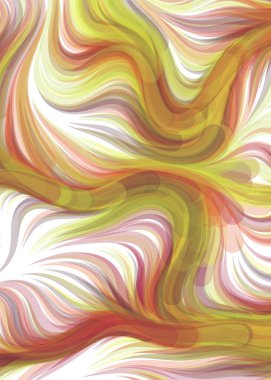 vector illustration, Abstract chaotic waves, flowing curve background