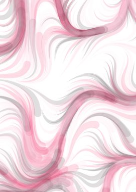 vector illustration, Abstract chaotic waves, flowing curve background