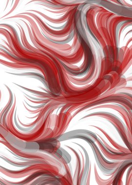 vector illustration, Abstract chaotic waves, flowing curve background