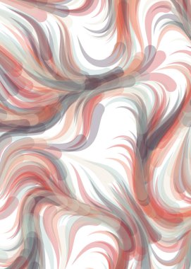 vector illustration, Abstract chaotic waves, flowing curve background