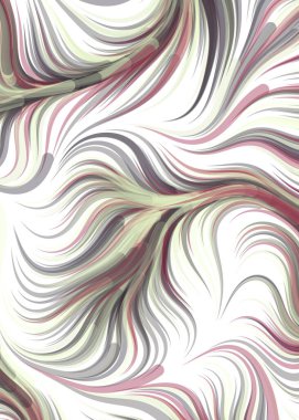 vector illustration, Abstract chaotic waves, flowing curve background