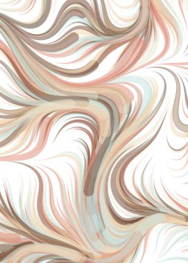 vector illustration, Abstract chaotic waves, flowing curve background