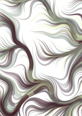 vector illustration, Abstract chaotic waves, flowing curve background