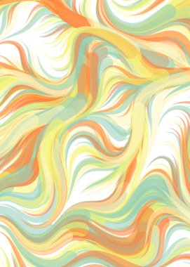 vector illustration, Abstract chaotic waves, flowing curve background
