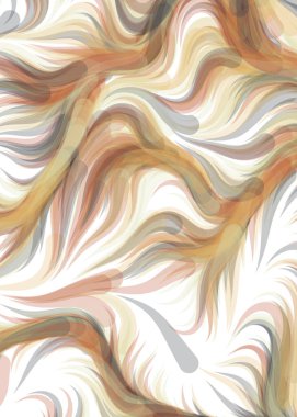vector illustration, Abstract chaotic waves, flowing curve background