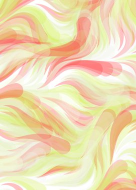 vector illustration, Abstract chaotic waves, flowing curve background