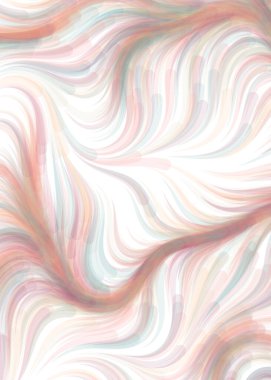 vector illustration, Abstract chaotic waves, flowing curve background