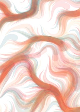 vector illustration, Abstract chaotic waves, flowing curve background