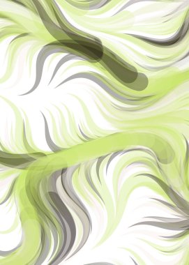 vector illustration, chaotic lines and waves, flowing curve background