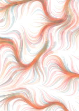 vector illustration, chaotic lines and waves, flowing curve background