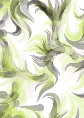 vector illustration, chaotic lines and waves, flowing curve background