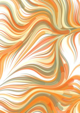 vector illustration, chaotic lines and waves, flowing curve background