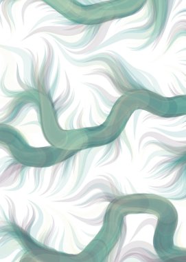 vector illustration, chaotic lines and waves, flowing curve background