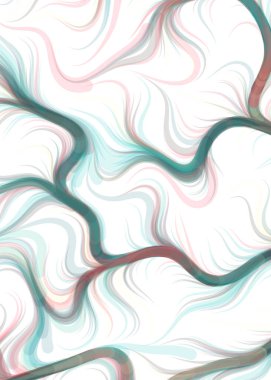 vector illustration, chaotic lines and waves, flowing curve background