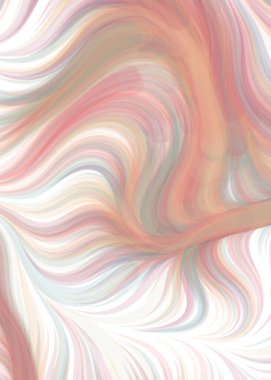 vector illustration, chaotic lines and waves, flowing curve background