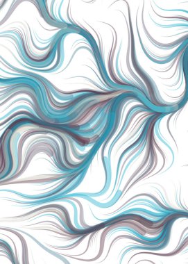 vector illustration, chaotic lines and waves, flowing curve background