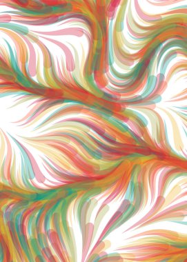 vector illustration, chaotic lines and waves, flowing curve background