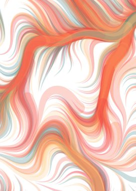 vector illustration, chaotic lines and waves, flowing curve background