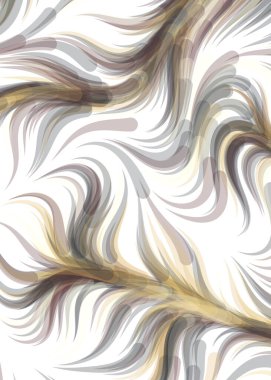 vector illustration, chaotic lines and waves, flowing curve background