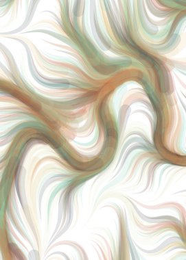 vector illustration, chaotic lines and waves, flowing curve background